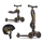 Scoot & Ride Highwaykick 1 Jeździk i hulajnoga +kask S-M Black&Gold LE - 1074474 - zdjęcie